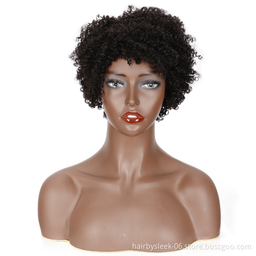 Rebecca Short Jerry Curly Wig Human hair Wigs For Black Women Peruvian Remy Bouncy Curly Bob Human Hair Full Wig Natural Hair